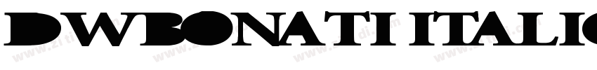 DWBonati Italic字体转换